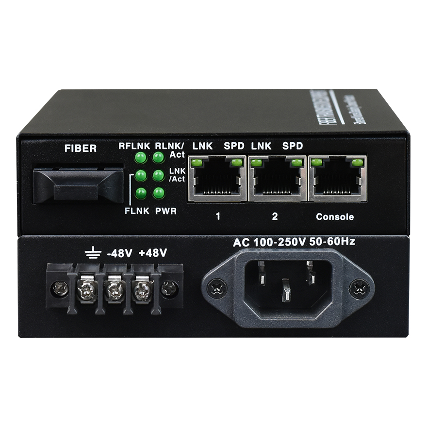 2*GE Fiber Media Converter