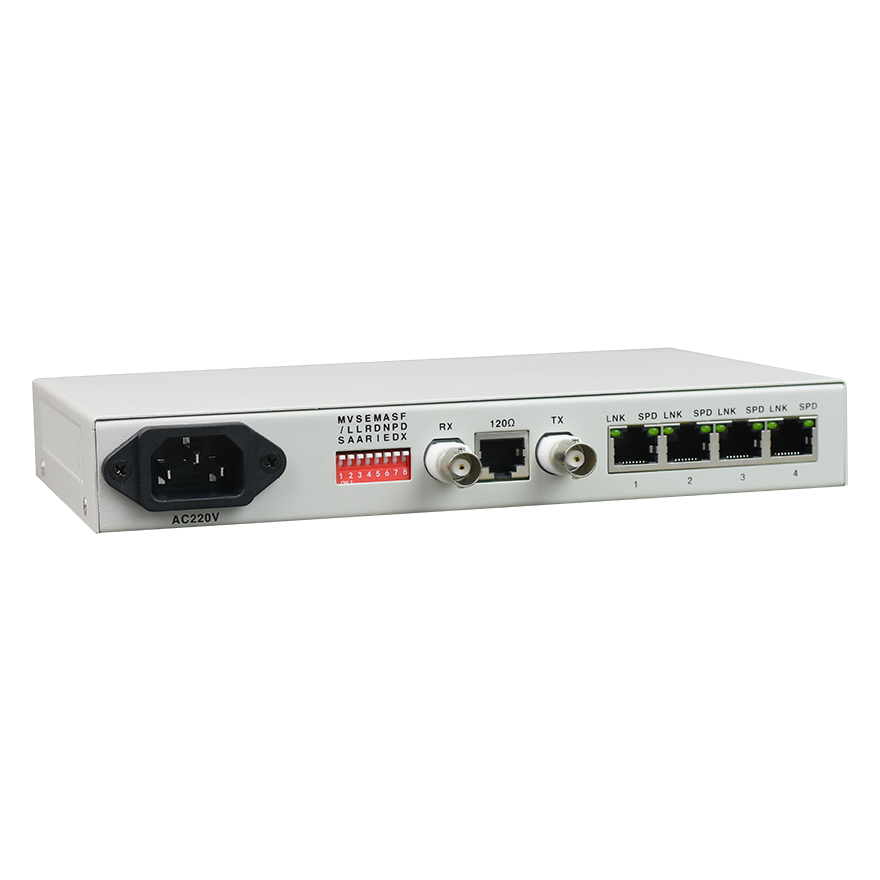 4-Port Ethernet to E1 Converter (Unframed E1)