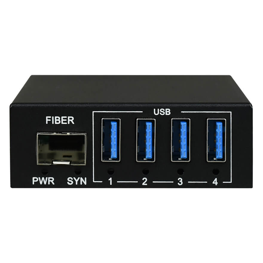 4 Ports USB 3.0 over Fiber Optic Extender