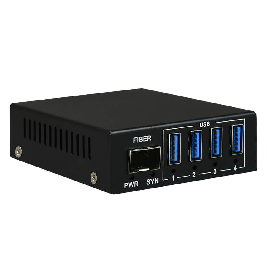 4 Ports USB 3.0 over Fiber Optic Extender