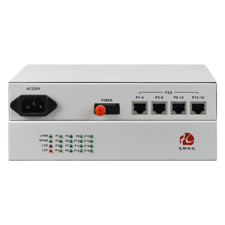 16 Channel Telephone to Fiber Optic Converter