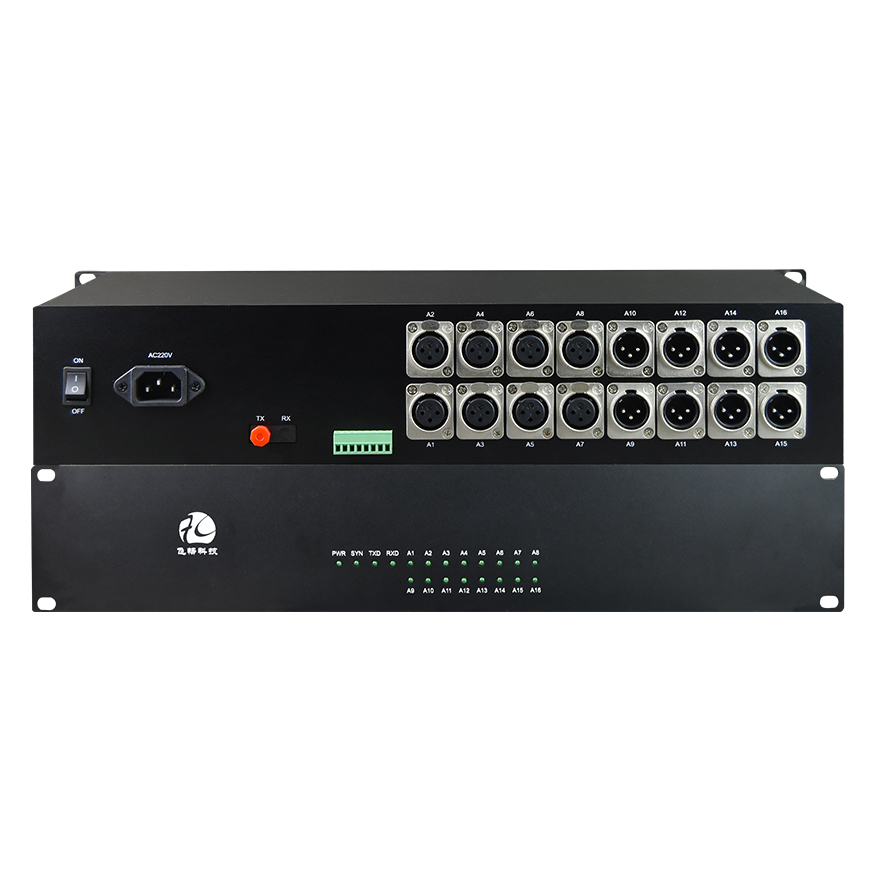 16 Channel XLR Audio to Fiber Converter