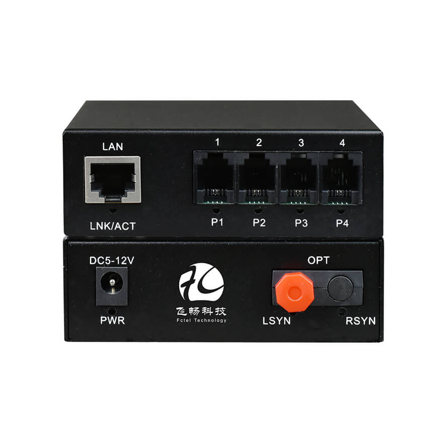 4Voice+FE Fiber Multiplexer | RJ11 Type