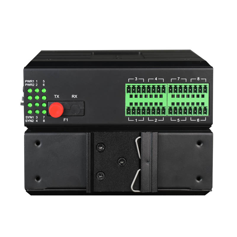 Dry Contact Closure over Fiber Optic Converter (8Ch Unidirectional/4Ch Bidirectional)