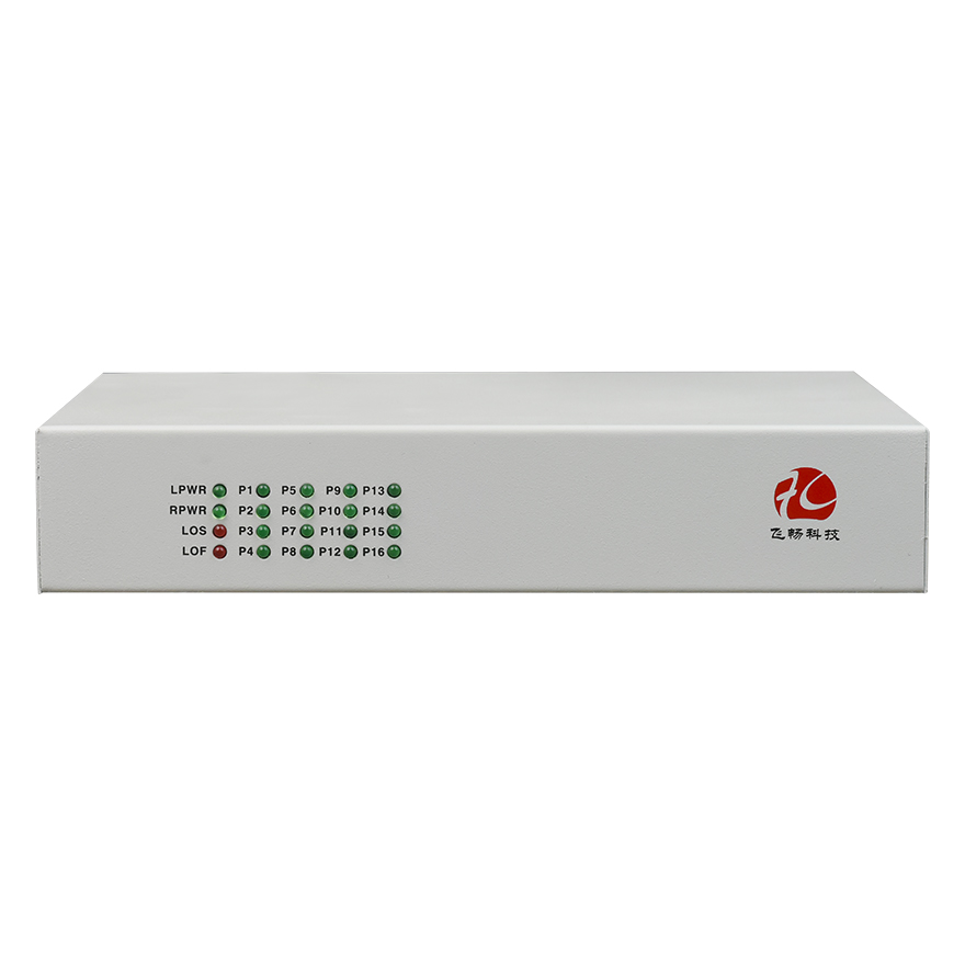 16 Channel Voice FXO/FXS over E1 PCM Multiplexer (Desktop Type)