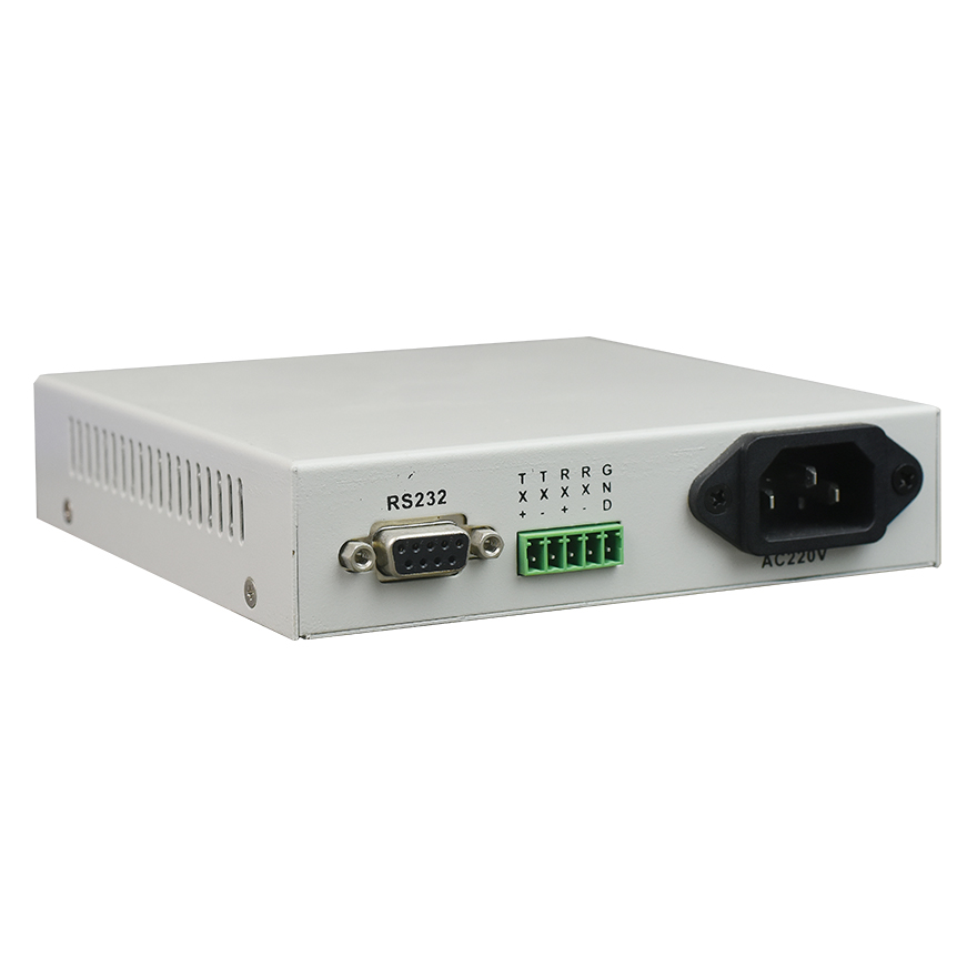 1 Channel Serial to Fiber Converter | RS485/422/232 over Fiber | Desktop Type