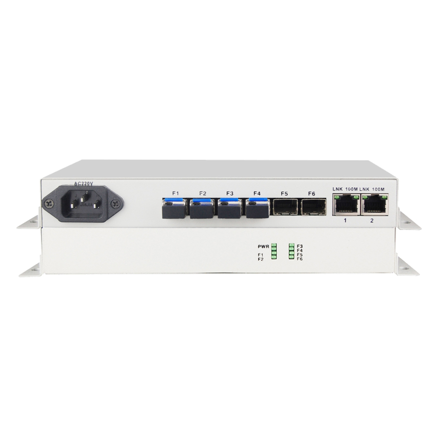 2*FE+6*100 Base-FX Ethernet Switch