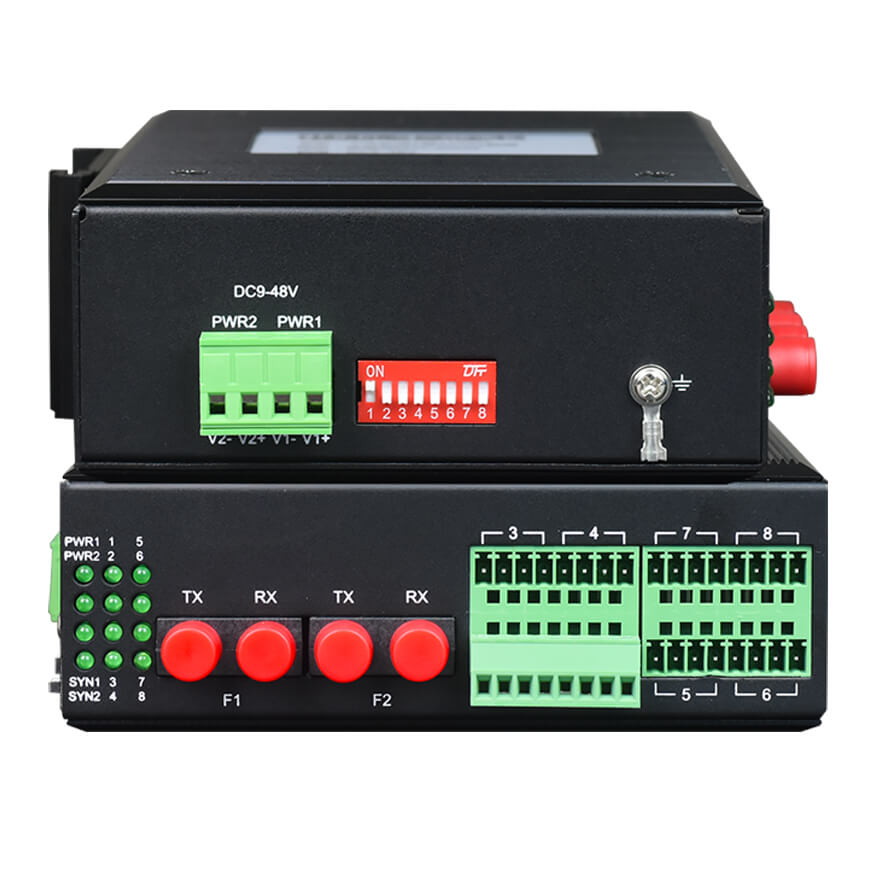 SRing 2004 4 Channel Serial Data Ring Network Fiber Modem