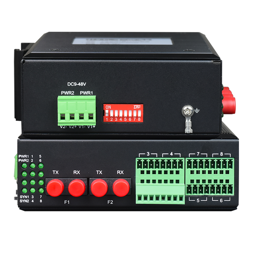 SRing 2004 4 Channel Serial Data Ring Network Fiber Modem