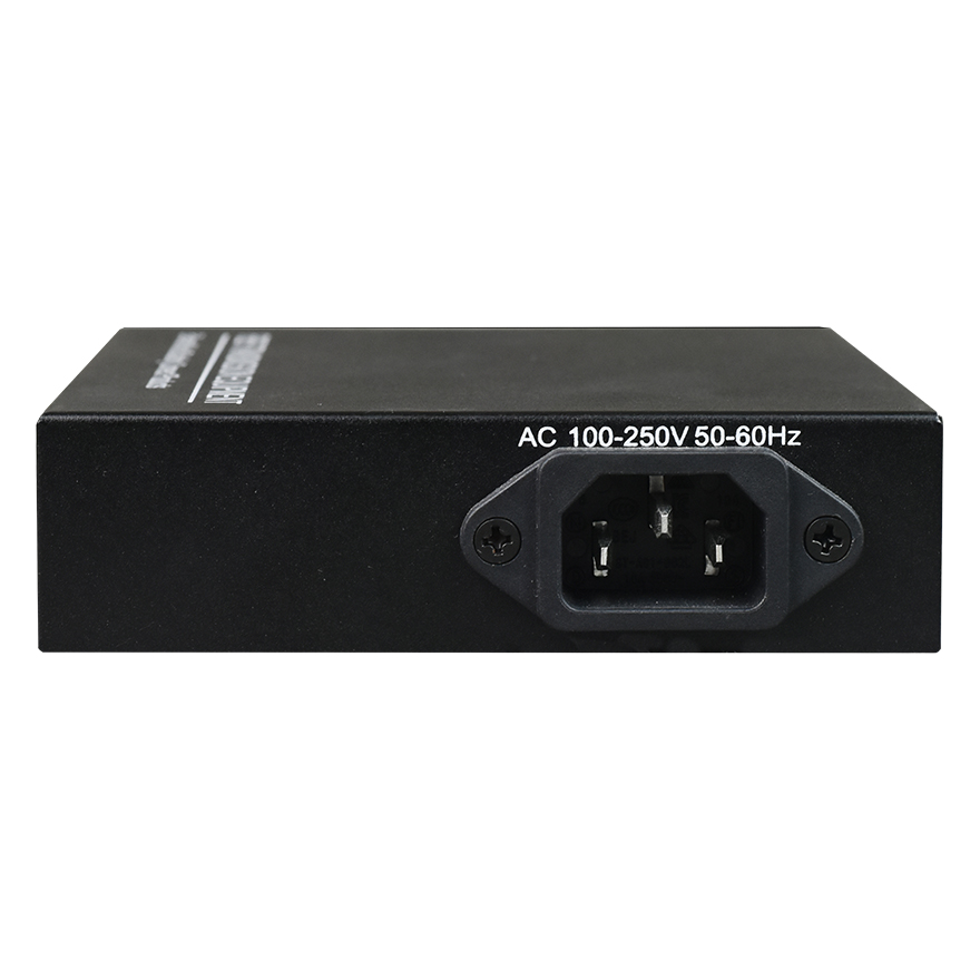 2GE Fiber Media Converter (Power Internal, black)