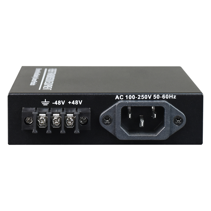 2GE Fiber Media Converter (Power Internal, black)