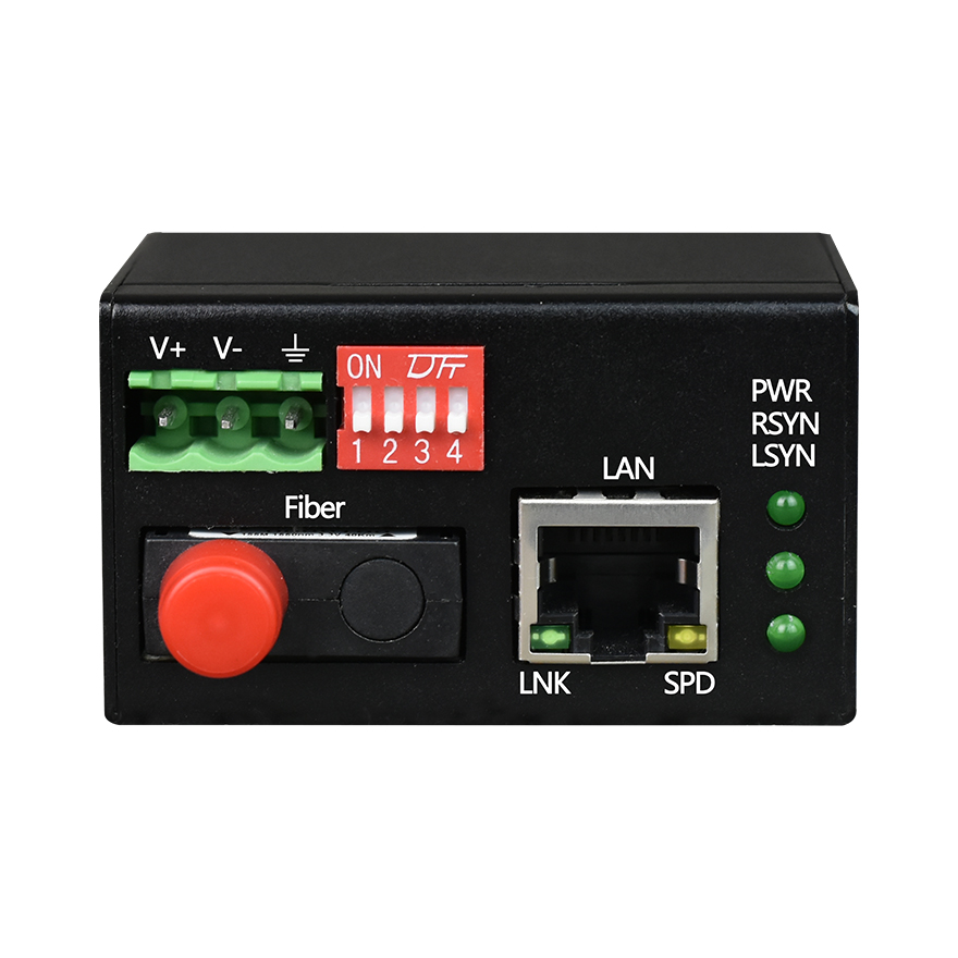 Mini Industrial Grade 10/100/1000M Fiber Media Converter (Remote Status can be Displayed)