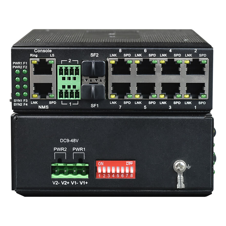 Convertitore di media gestito da 8FE a 100base-FX