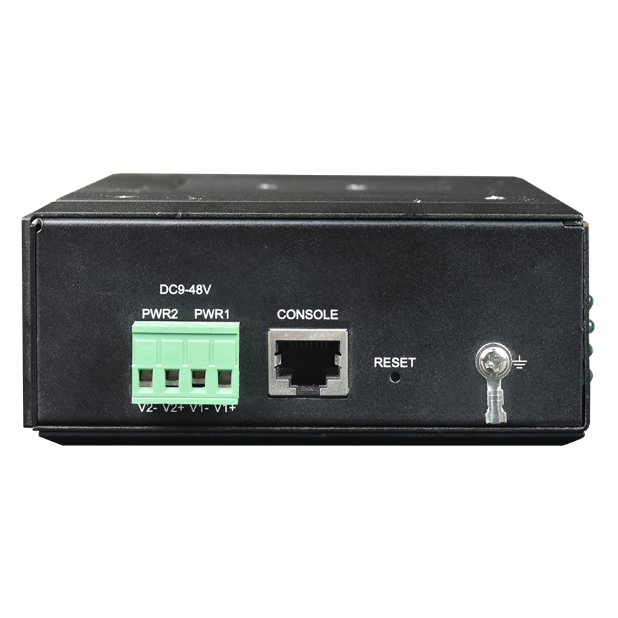 مفتاح شبكة حلقي صناعي مُدار من Din-Rail مزود بـ 6 منافذ Gigabit Ethernet + 6 منافذ Gigabit SFP