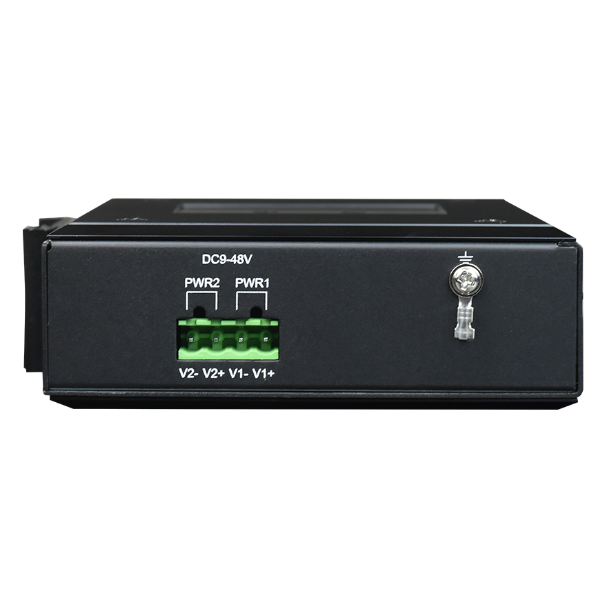Konverter Gigabit Ethernet ke Fiber 4-Port yang Dikelola Industri