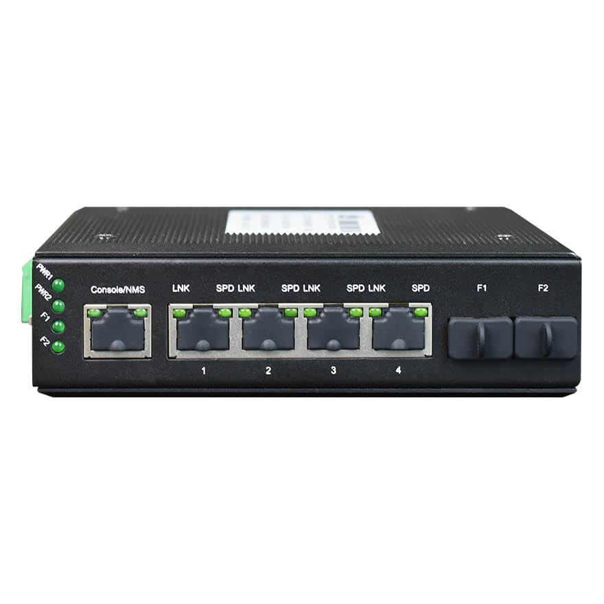 Switch a cascata non gestito a 4 porte 1000Base-T + 2 porte 1000Base-X