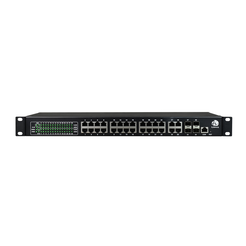 Managed Rackmount 24-Port Gigabit UTP + 4-Port Gigabit SFP/UTP Combo Industrial Switch