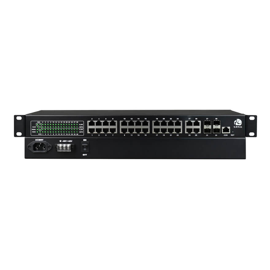 Managed Rackmount 24-Port Gigabit UTP + 4-Port Gigabit SFP/UTP Combo Industrial Switch