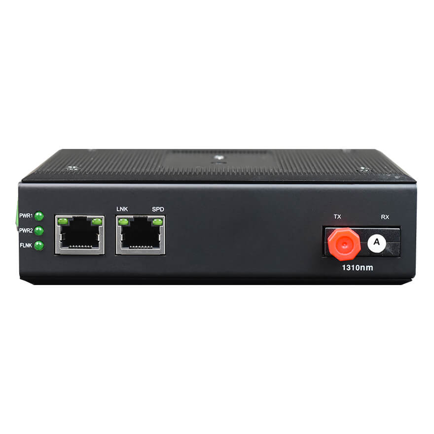 Industrial Gigabit Ethernet Copper to Fiber Media Converter