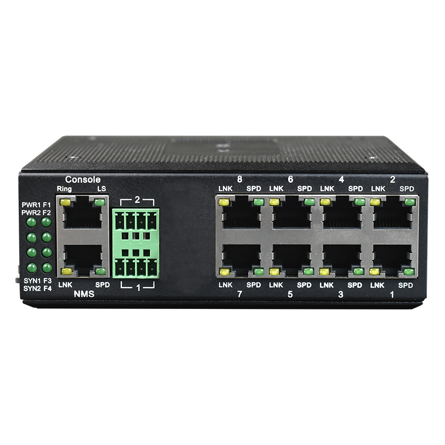 Unmanaged Din-Rail 8-Port GE Industrial Switch