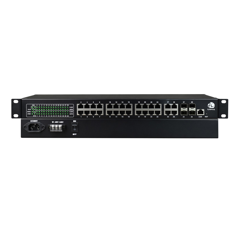 Managed Rackmount 24-Port Gigabit UTP + 4-Port Gigabit SFP/UTP Combo Industrial Switch