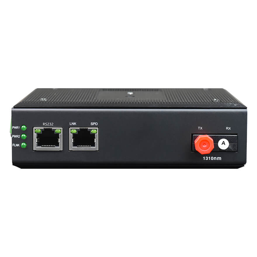 Industrial Managed 1-Port Gigabit Ethernet Fiber Media Converter