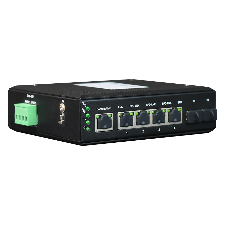 Unmanaged 4-Port 100Base-T + 2-Port 100Base-X Cascading Switch