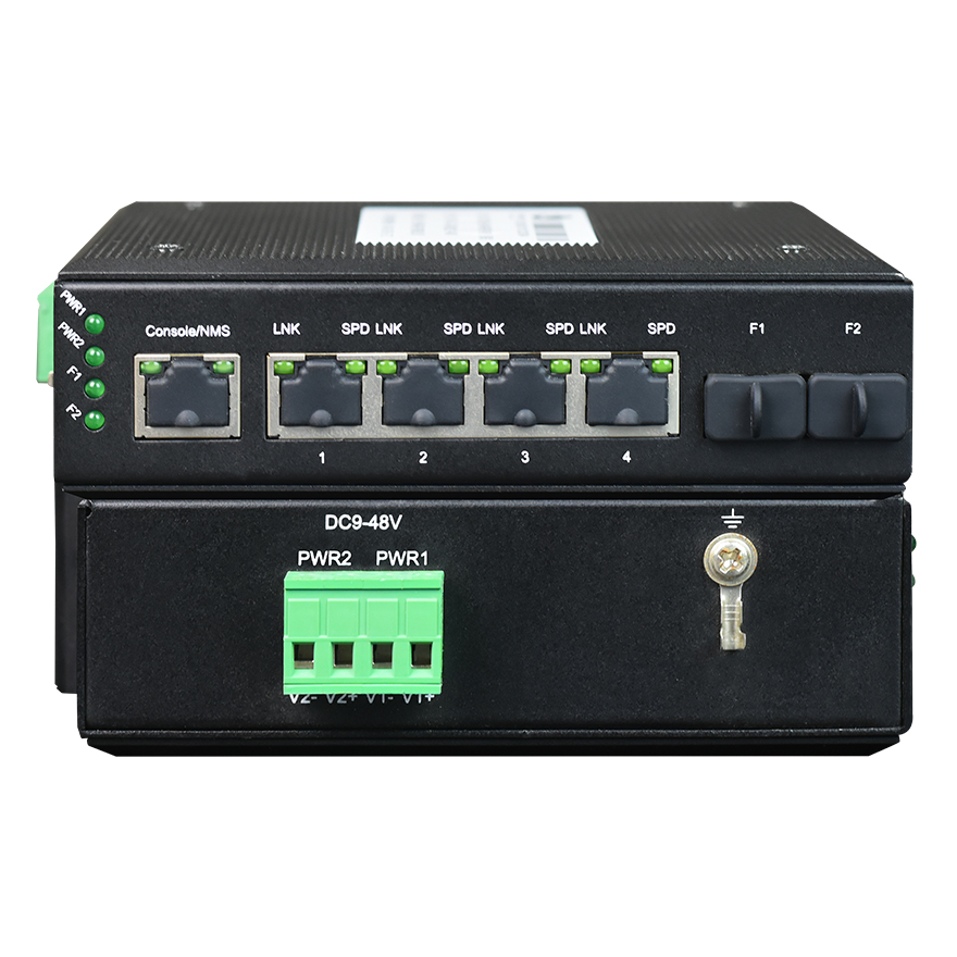 Unmanaged 4-Port 100Base-T + 2-Port 100Base-X Cascading Switch