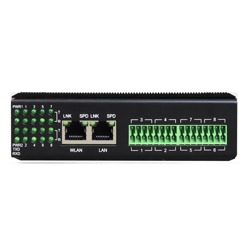 8 Port Serial Ethernet Server | Support SSL, MQTT, Modbus-RTU to Modbus-TCP