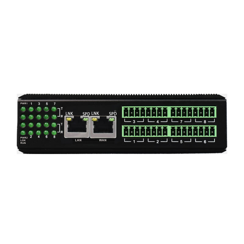 8 Port Serial Ethernet Server | Support SSL, MQTT, Modbus-RTU to Modbus-TCP