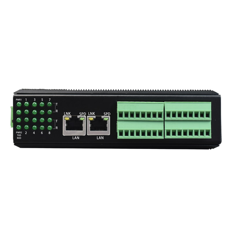 8 Port Serial Ethernet Server | Support SSL, MQTT, Modbus-RTU to Modbus-TCP