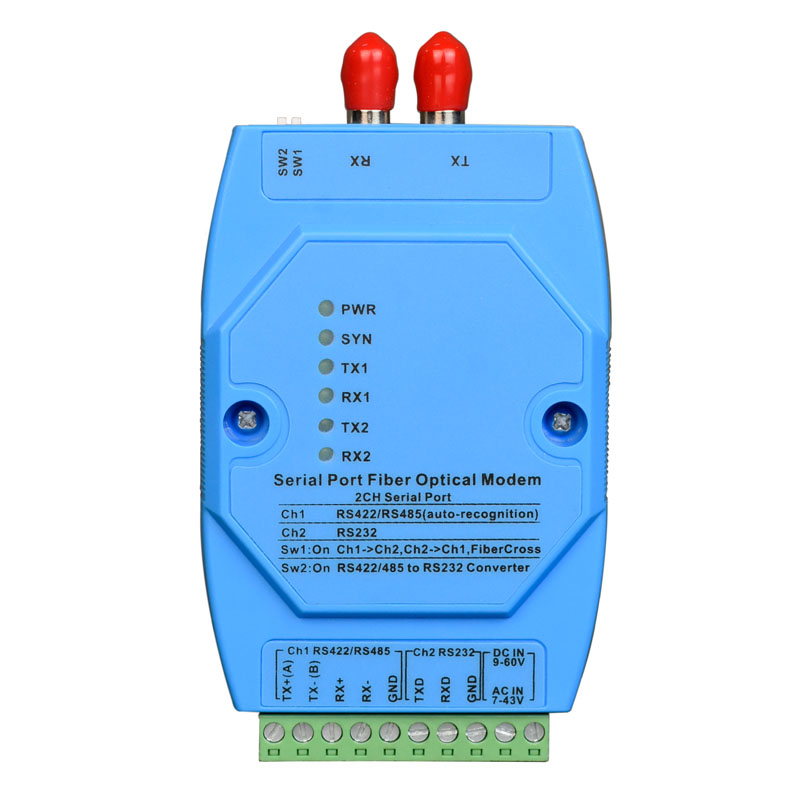 2Ch Serial Fiber Modem | Serial to Fiber Converter | Adam Module