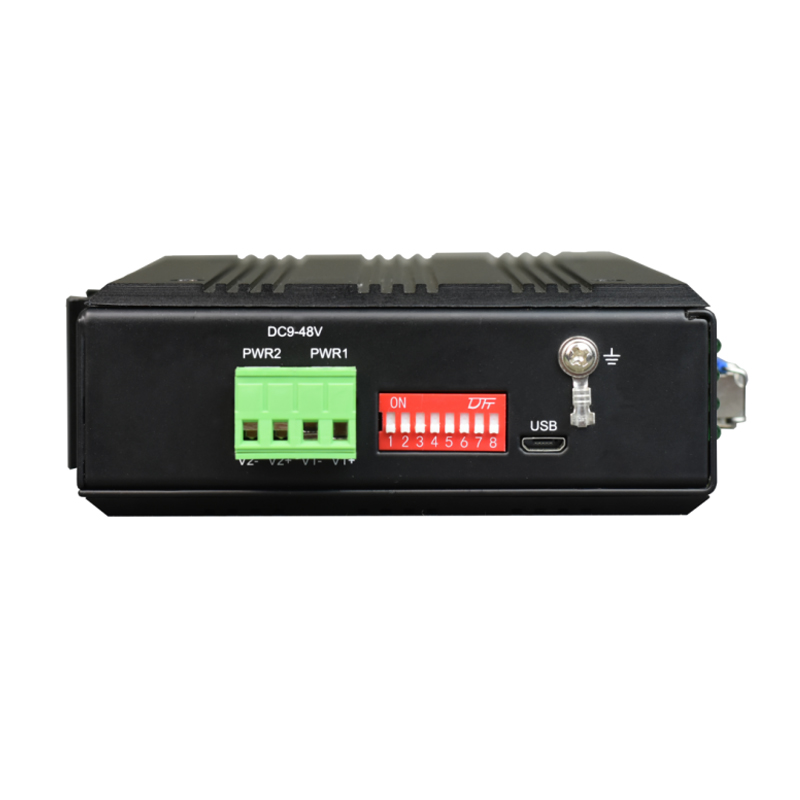 Industrial din rail type 1 RS422/485/232+1 RS422/485/232/fiber serial to ethernet 2 channels serial server