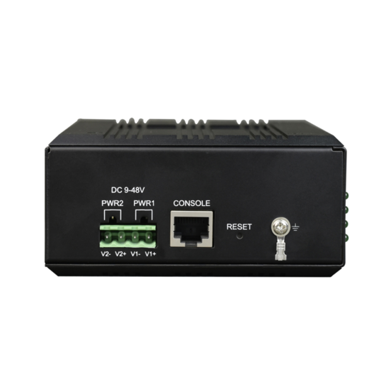 Managed Din-Rail 8 Port Gigabit Ethernet + 4-Port Gigabit Optical Industrial Switch with Bypass