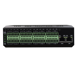 16Ch Serial to Ethernet Converter | Industrial Rail Type | WEB and SNMP