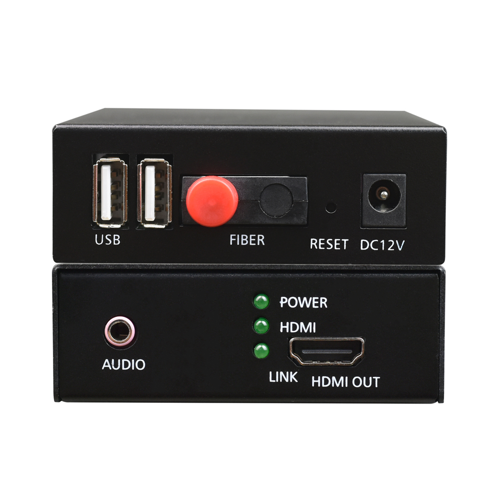 1080P 60Hz HDMI & USB KVM over Fiber Extender