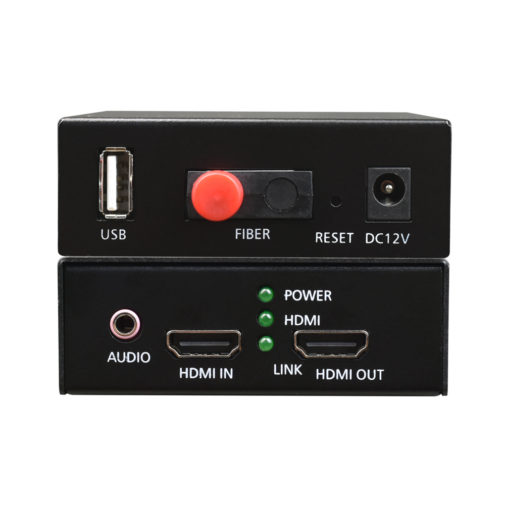 1080P 60Hz HDMI & USB KVM over Fiber Extender