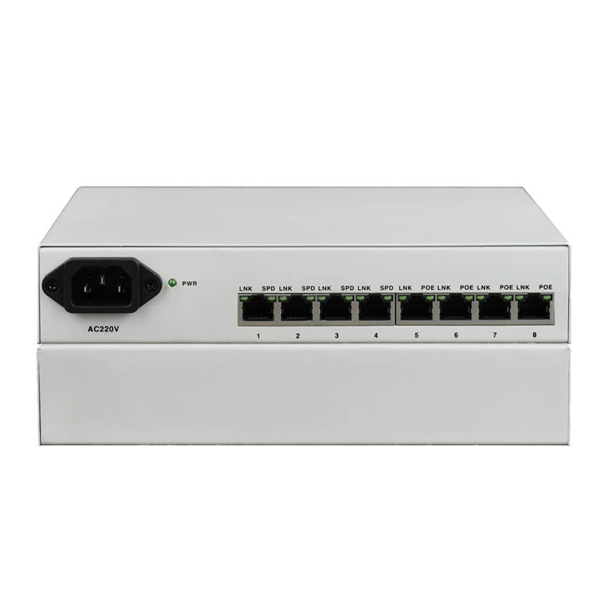 8 Ports 10/100M Ethernet POE Switch