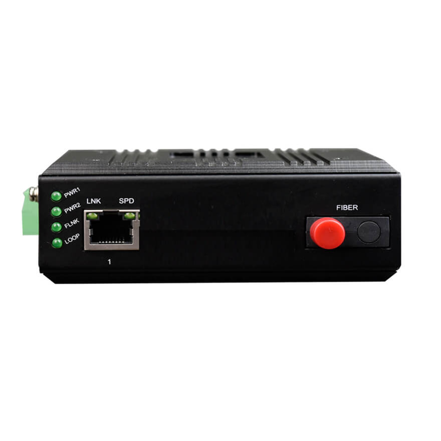 Industrial 1-Port Gigabit Fiber Media Converter