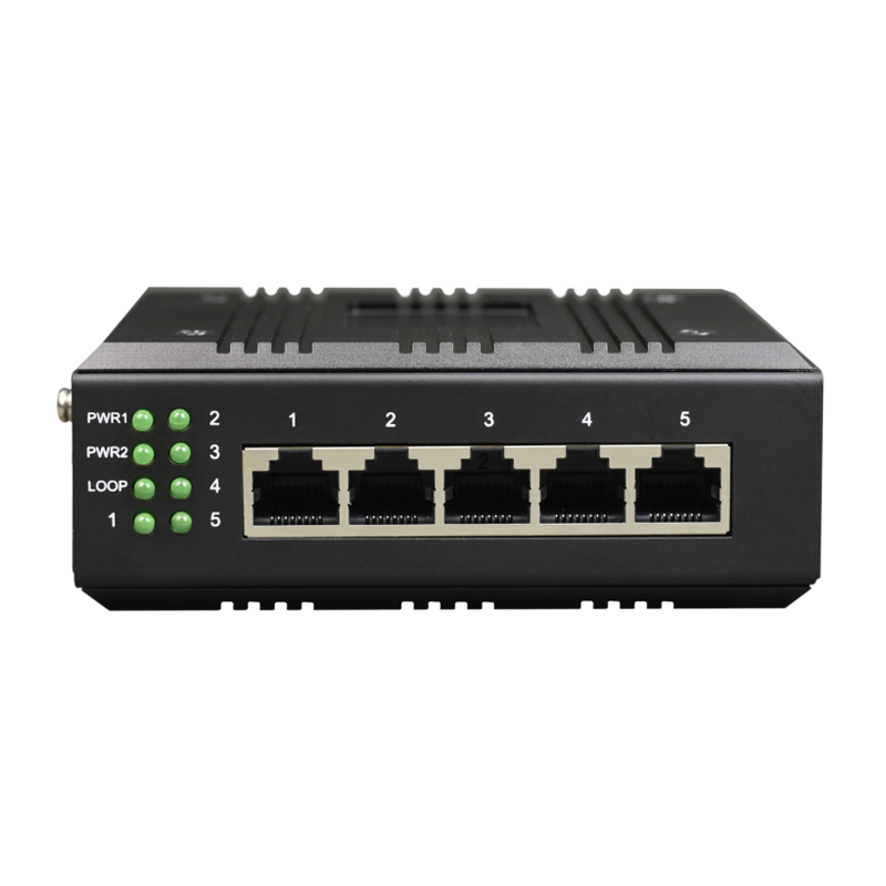 Unmanaged Din-Rail 5-Port Gigabit Ethernet Industrial Switch