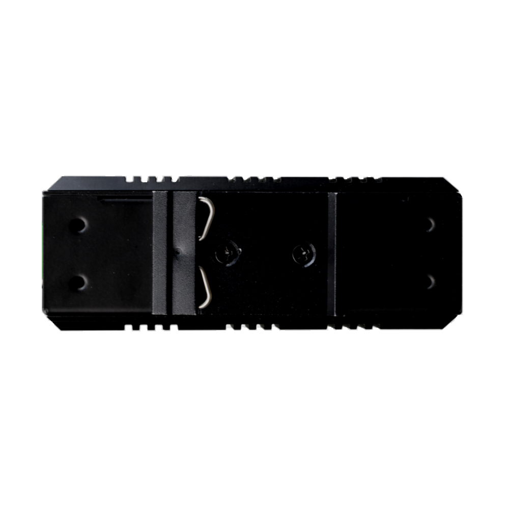 Industrial Rail 1 Port FE Fiber Media Converter | Dual DC/AC220V Power Internal