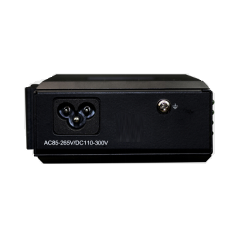 Industrial Rail 4 Ports Gigabit Copper Ethernet to Fiber Media Converter