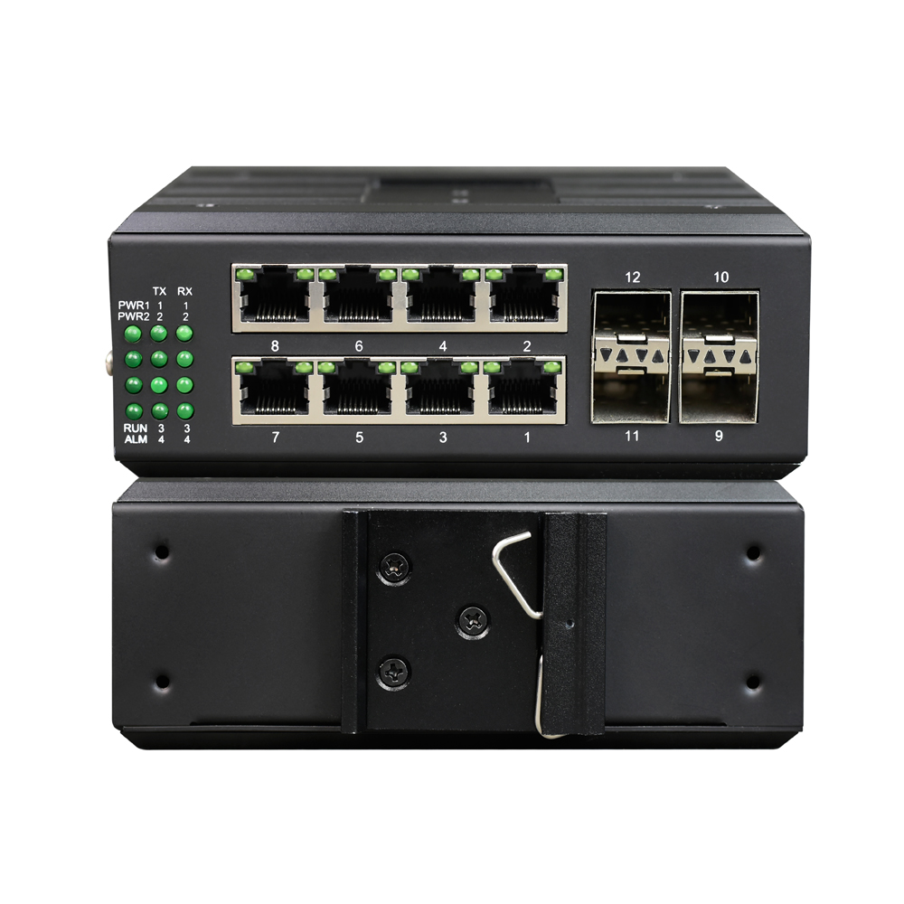 Managed 8 Ports Gigabit Ethernet Switch | 4 Ports Gigabit SFP + 4 Ports Serial