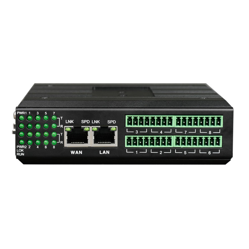 Convertitore da contatto secco a Ethernet a 16 porte (con gestione WEB e SNMP)
