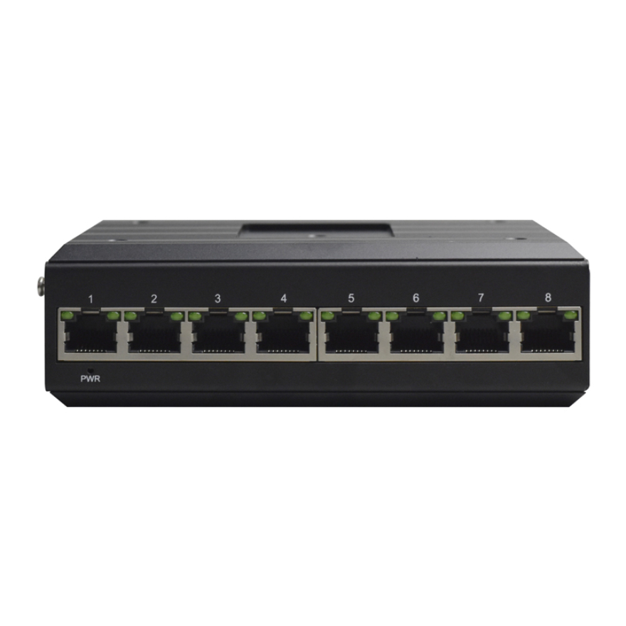 Управляемый 8-портовый гигабитный Ethernet-коммутатор промышленного назначения на DIN-рейку