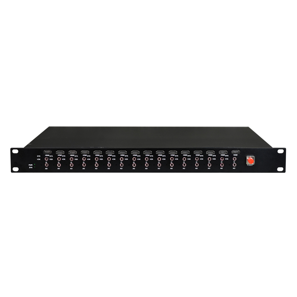 16-Port 2K HDMI to Fiber Converter