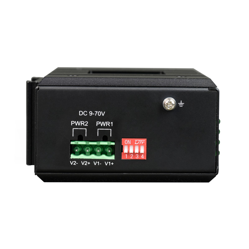Unmanaged Din-Rail 8-Port 10/100/1000Base-T + 1000Base-FX (SFP) Industrial Switch