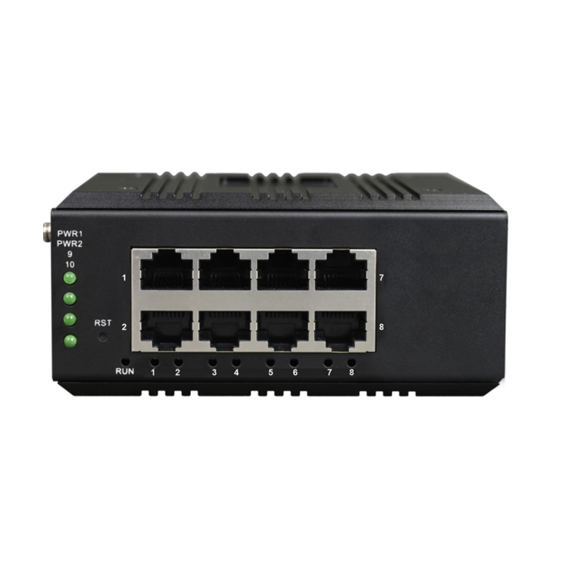 Unmanaged Din-Rail 8-Port Gigabit Ethernet Industrial Switch