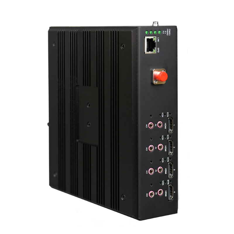 Convertisseur HDMI 4K vers fibre optique à 2 ports avec Gigabit Ethernet