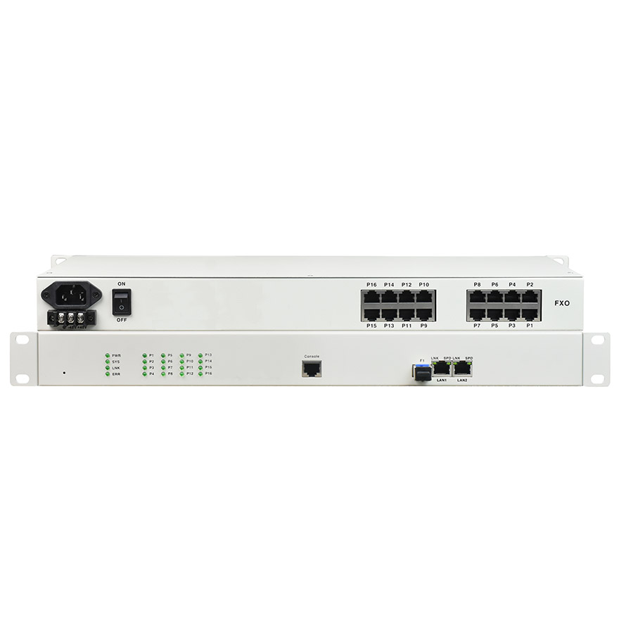 16 Port POTS FXO/FXS over Ethernet (IP) Converter